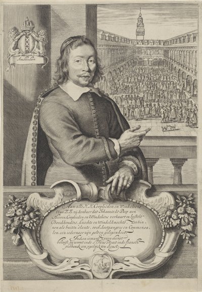 Visiting Card of Johannes de Paep by Cornelis Visscher (II)