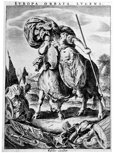 Allegorical View of Europe by Cornelis Visscher