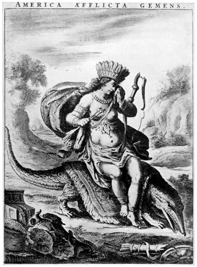 Allegorical View of America by Cornelis Visscher
