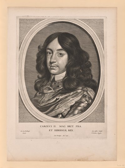 Charles II, King of England, from Effigies Variae by Cornelis Visscher