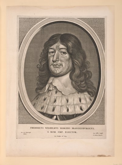 Frederick William, Elector of Brandenburg, from Nine Portraits by Cornelis Visscher