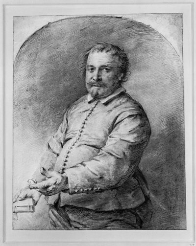 Half-Length Figure of a Bearded Middle-Aged Man Standing Half Turned to the Left by Cornelis Visscher