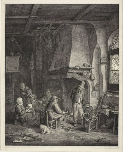 Interior in an Inn, called "The Skaters" by Cornelis Visscher