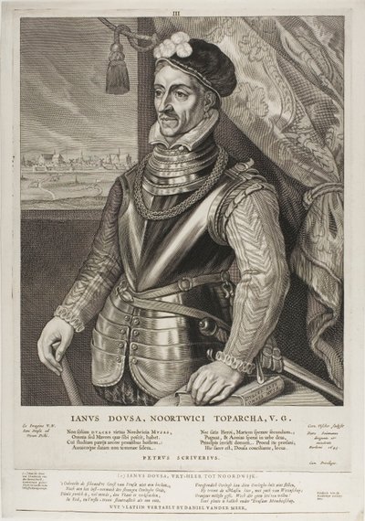 Jan van der Does, Plate 3 from Quatuor Personae by Cornelis Visscher