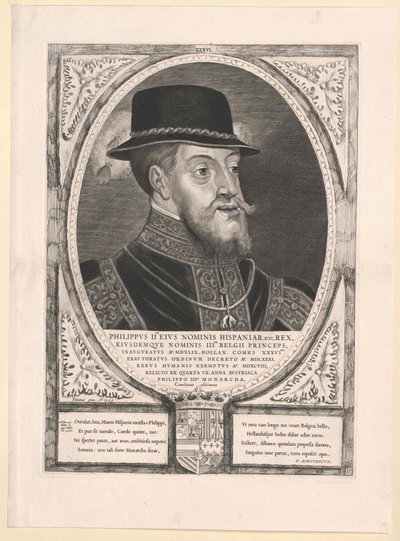 King Philip II of Spain by Cornelis Visscher