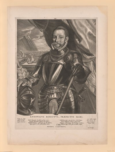 Lodewijk van Boisot, Admiral of Zeeland, from Quatuor Personae by Cornelis Visscher