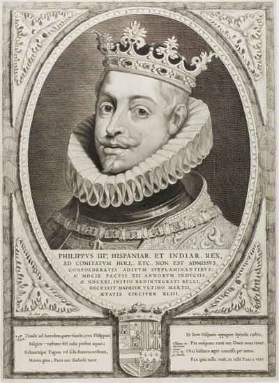Philip III, King of Spain, from Principes Hollandiae, Zelandiae, et Frisiae by Cornelis Visscher