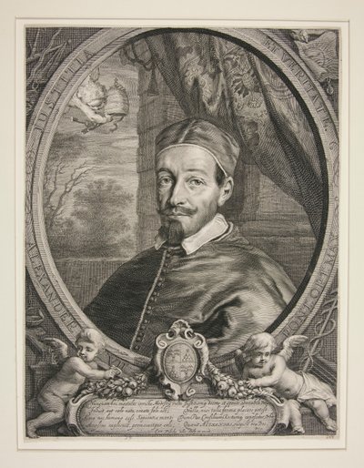 Pope Alexander VII, Fabio Chigi (1599-1667) by Cornelis Visscher