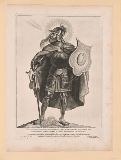 Saint Gangulphus, from Saints of the North and South Netherlands by Cornelis Visscher