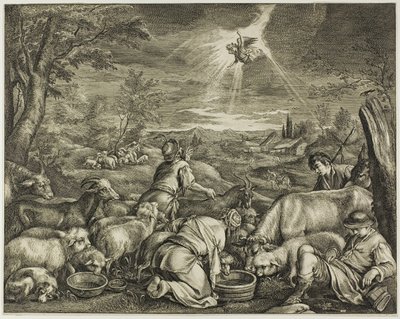 The Departure of Abraham for Sichem, from Cabinet Reynst by Cornelis Visscher