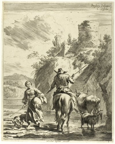 The Passage of the River by Cornelis Visscher