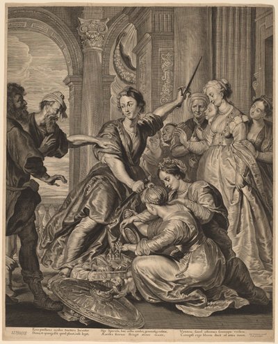 Achilles at the Court of Lycomedes by Cornelis Visscher after Sir Peter Paul Rubens, published by Pieter Claesz Soutman