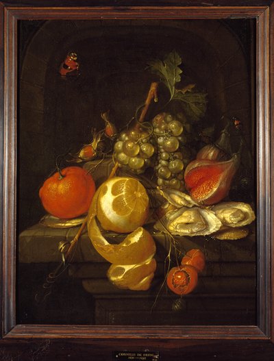 Still Life with Fruit and Oysters by Cornelis de Heem