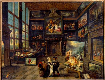 Interior View of a Gallery of Paintings and Works of Art by Cornelis de I Baellieur