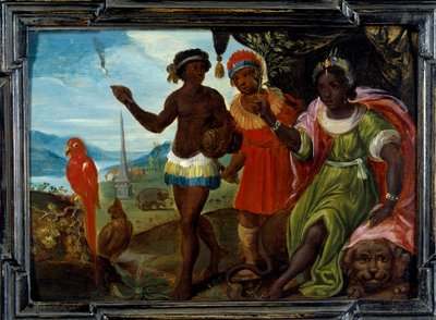 The four parts of the world: Africa. Painting by Cornelis De Baellieur (1607-1671), Flemish school by Cornelis de I Baellieur