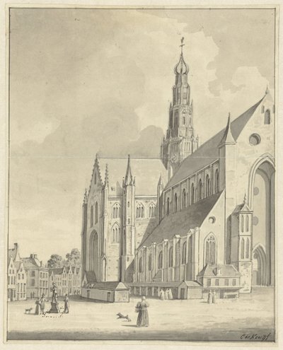 The Saint Bavo Church in Haarlem by Cornelis de Kruyff