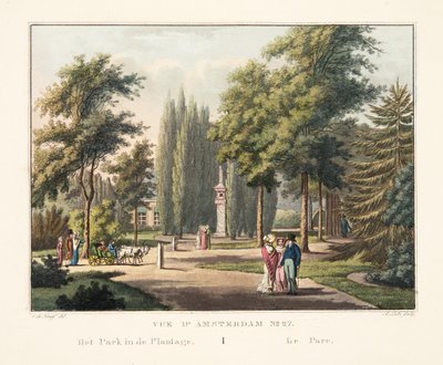 View of Amsterdam No.27. The Park in the Plantation. The Park, 1825 by Cornelis de Kruyff