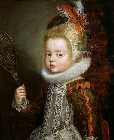 Portrait of a Child Holding a Racket by Cornelis de Vos