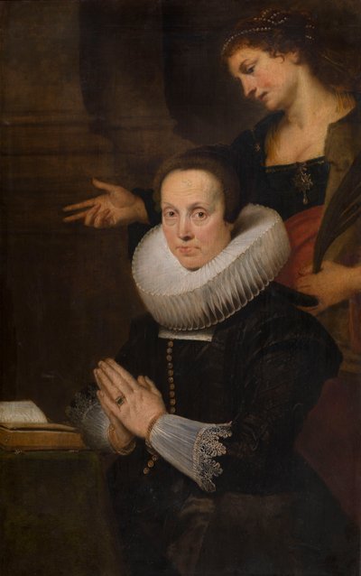 Barbara Kegeleers and Saint Barbara by Cornelis de Vos