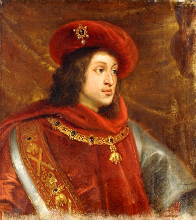 Portrait of Philip I of Spain, bust-length, wearing the Order of the Golden Fleece by Cornelis de Vos