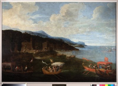 Boats of Patrician Families in the West of Genoa by Cornelis de Wael