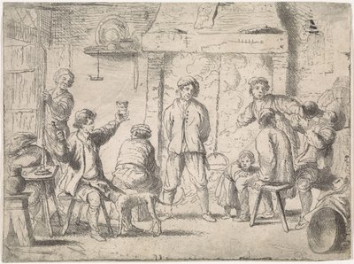 Peasants in an Inn (Genre Scenes) by Cornelis de Wael