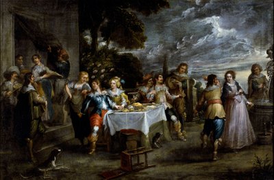 History of the Prodigal Son: Dissipation by Cornelis de Wael