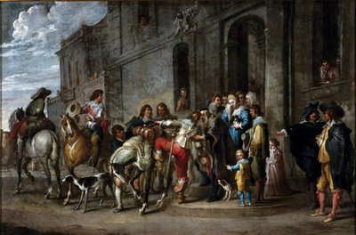 Parable of the Bible: The Departure of the Prodigal Son by Cornelis de Wael