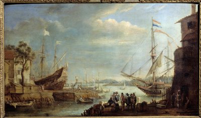 Sea port in the 17th century by Cornelis de Wael