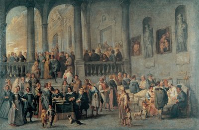 To Visit the Sick by Cornelis de Wael (1592-1667) by Cornelis de Wael