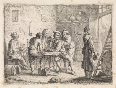 Woman Leaves an Inn by Cornelis de Wael