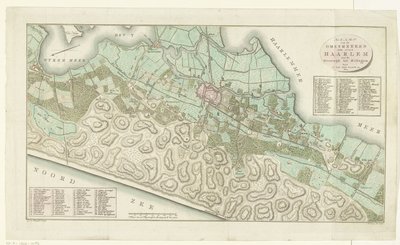 Map of Haarlem and Surroundings by Cornelis van Baarsel