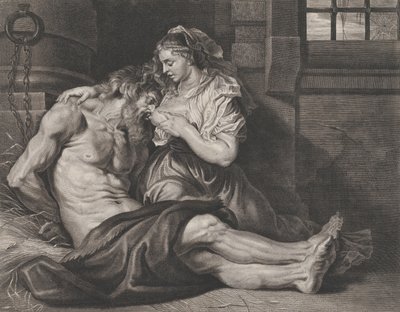 Cimon and Pero by Cornelis van Caukercken