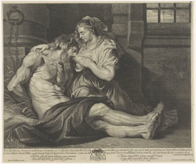 Cimon and Pero (Caritas Romana) by Cornelis van Caukercken