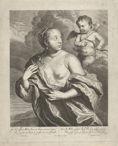 Venus and Cupid by Cornelis van Dalen (II)