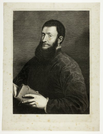 Portrait of the Poet Pietro Aretino, from Cabinet Reynst by Cornelis van Dalen II