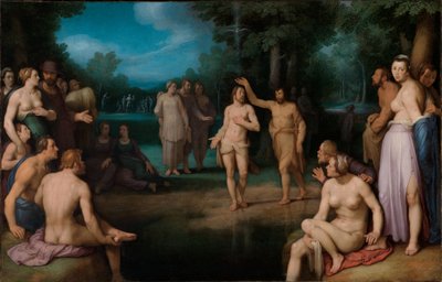 Baptism of Christ by Cornelis van Haarlem