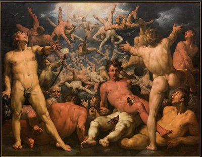 The Fall of the Titans by Cornelis van Haarlem