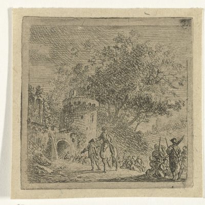Soldiers at a Gate by Cornelis van Hardenbergh
