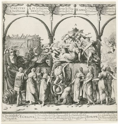 Triumphal Procession of William of Orange (series title) by Cornelis van Kittensteyn