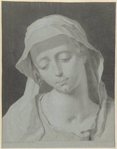 Head of a Veiled Woman by Cornelis van Noorde