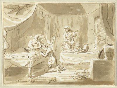 Jacob Receives the Blessing of Isaac by Cornelis van Noorde