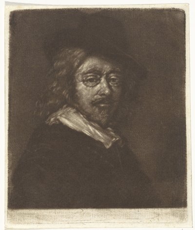 Portrait of Frans Hals with a Hat by Cornelis van Noorde