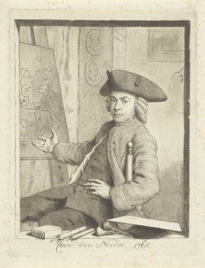 Self-Portrait of Cornelis van Noorde by Cornelis van Noorde
