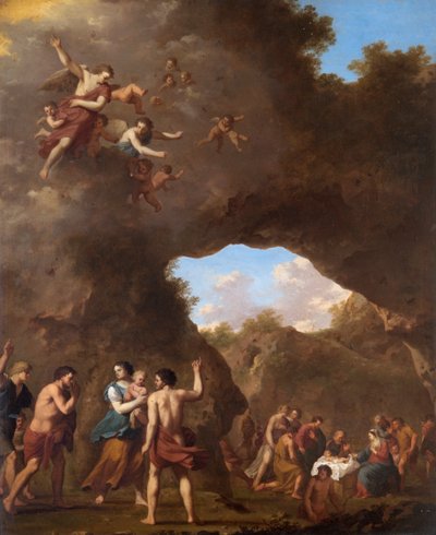 The Angels Guiding the Shepherds to the Nativity, 17th Century by Cornelis van Poelenburgh