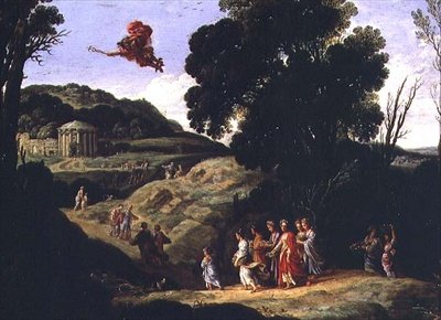 Bacchanal by Cornelis van Poelenburgh or Poelenburch