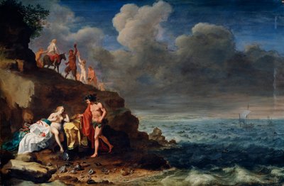 Bacchus and Ariadne on the Island of Naxos by Cornelis van Poelenburgh or Poelenburch