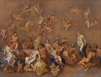 The Feast of the Gods by Cornelis van Poelenburgh or Poelenburch
