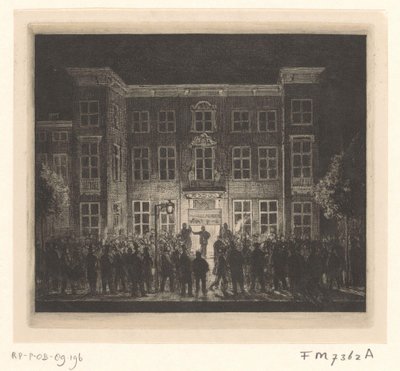 Funeral of the Delft Academy, June 30, 1864 by Cornelis van der Griendt