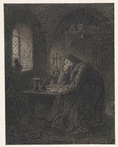 Scholar in Study Room by Cornelis van der Griendt